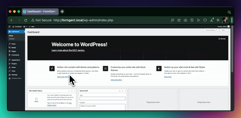 How to Add a Mailchimp Signup Form in WordPress 2 1. Install FormGent via WordPress Plugin Directory