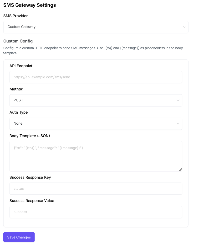 Configuring FormGent: First Steps 8 Custom Gateway