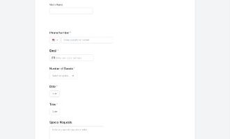 Booking Form
