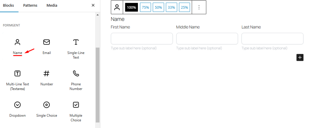 Create Contact Form Using Form Builder