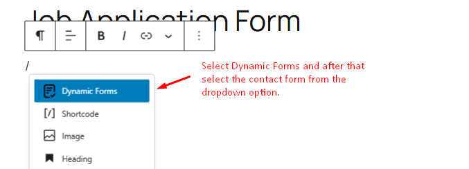 dynamic form
