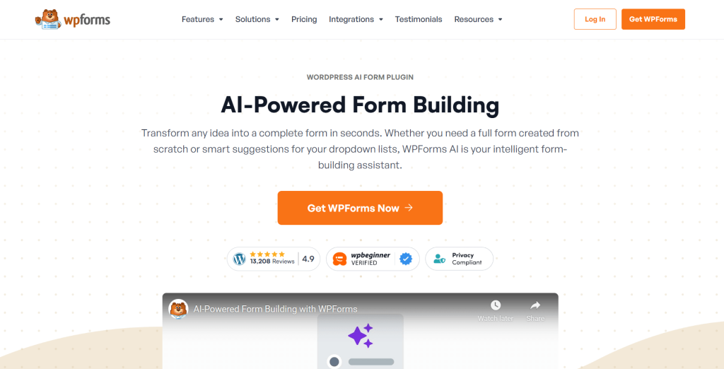 ai form builders for wordpress