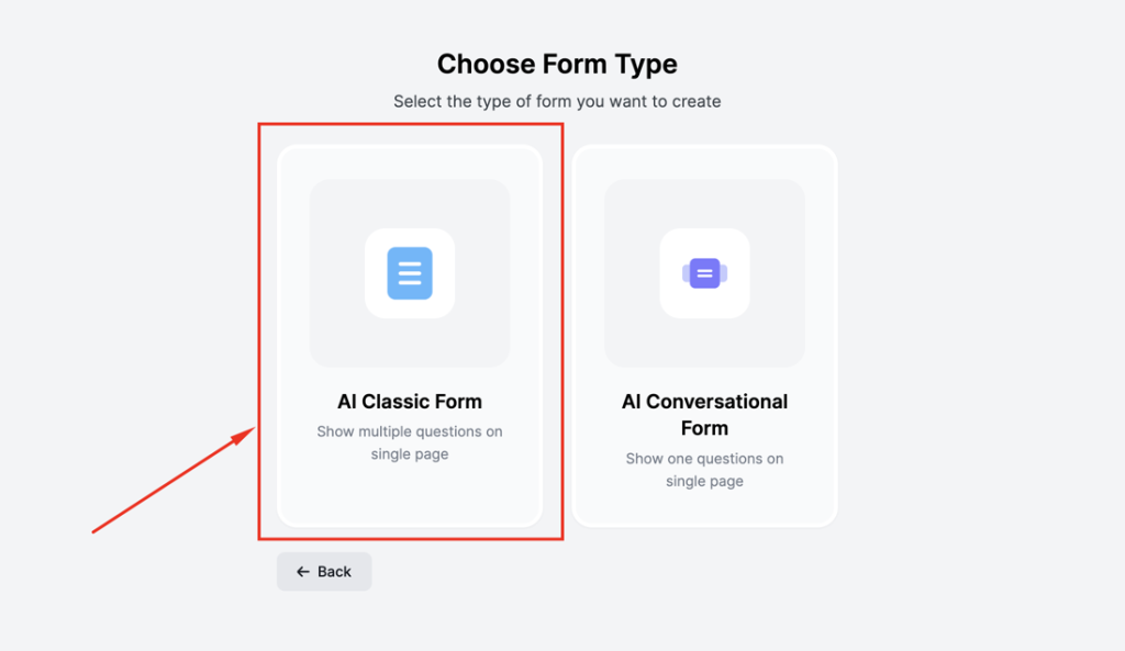 How to Create Application Forms in WordPress Using FormGent 12 Select "AI Classic Form" to begin the automated setup