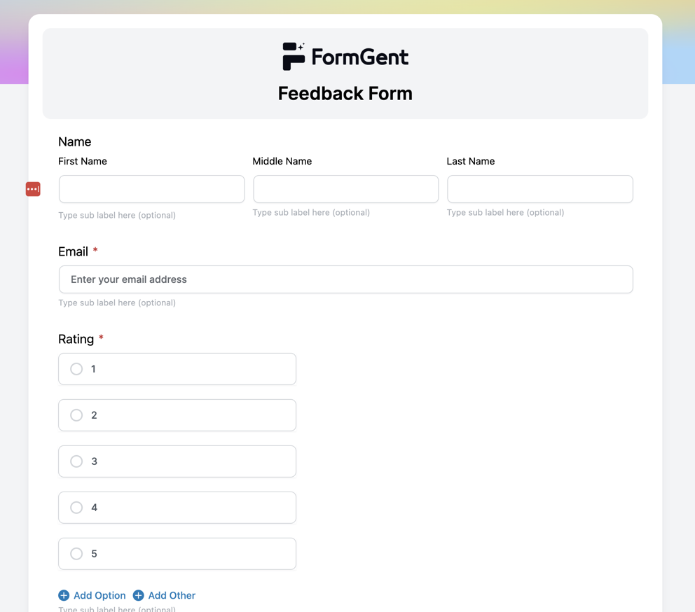 With FormGent, you've created a professional, mobile-friendly, secure feedback form ready to collect valuable insights from your users.