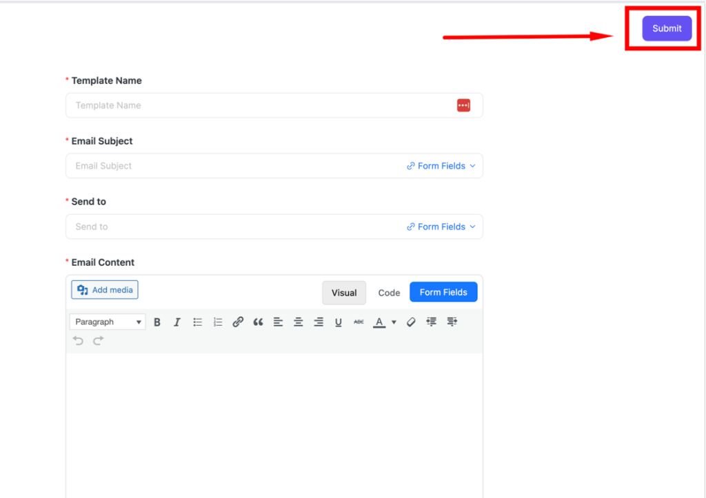 How to Create Application Forms in WordPress Using FormGent 21 After you are done with those fields, click “Submit”.