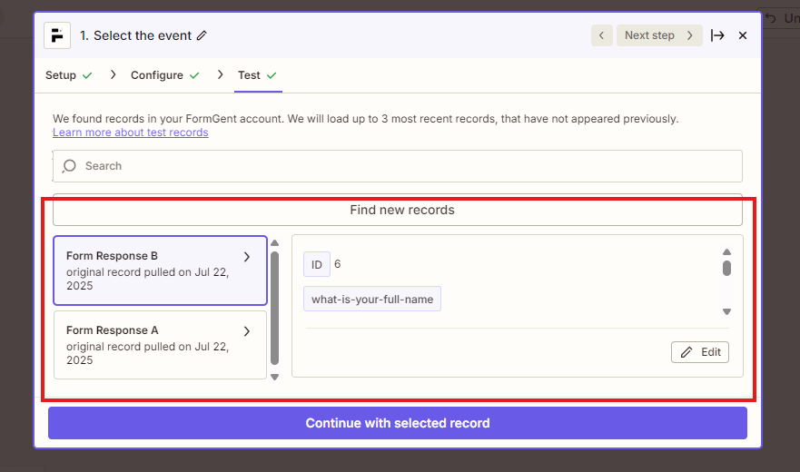 How To Automate Website Form Submissions Into Zapier (Step-By-Step With FormGent) 11 Automate Website Form Submissions into Zapier 8