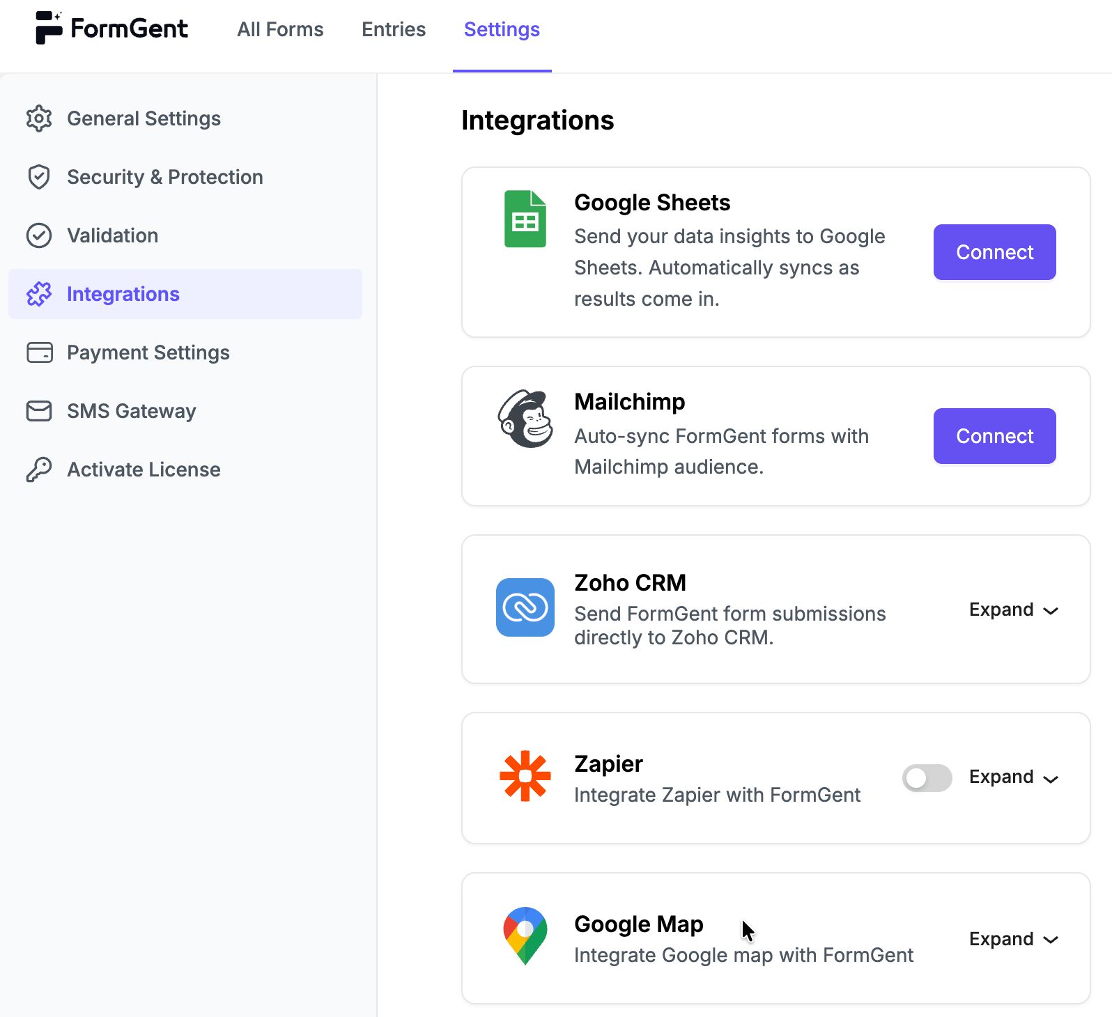 FormGent Integrations
