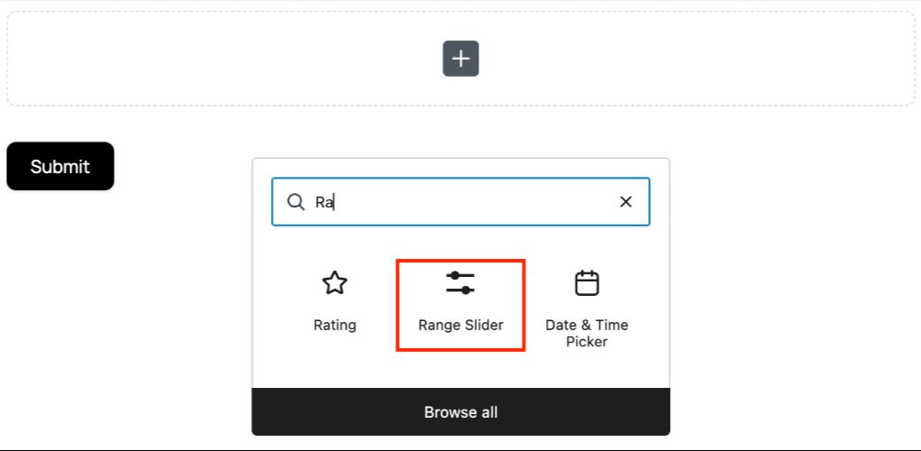 Blocks Overview 4 Range Slider Block