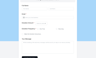 Nonprofit Donation Form