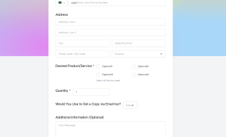 SMS Get Quote Form