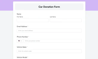 car donation form