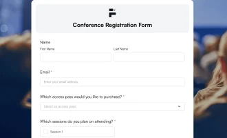 conference registration form