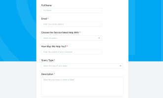 customer support form