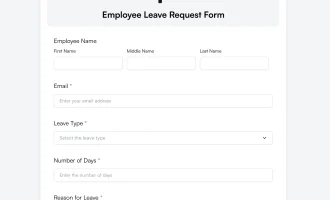 employee leave request form