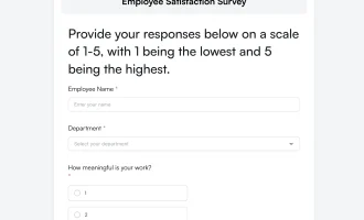 employee satisfaction survey