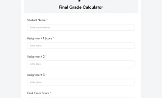 final grade calculator