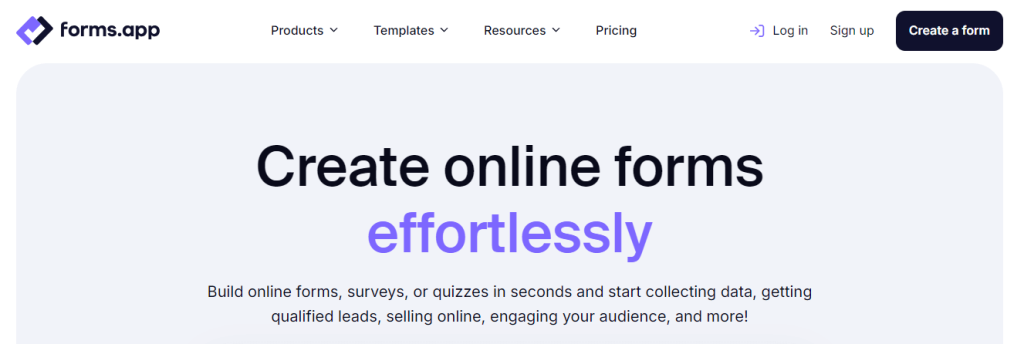 5 Free Online Form Builder Tools That Will Save Your Hours 7 forms.app