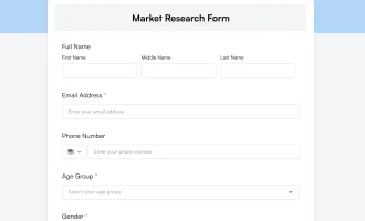market research form