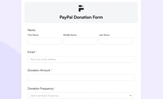 paypal donation form
