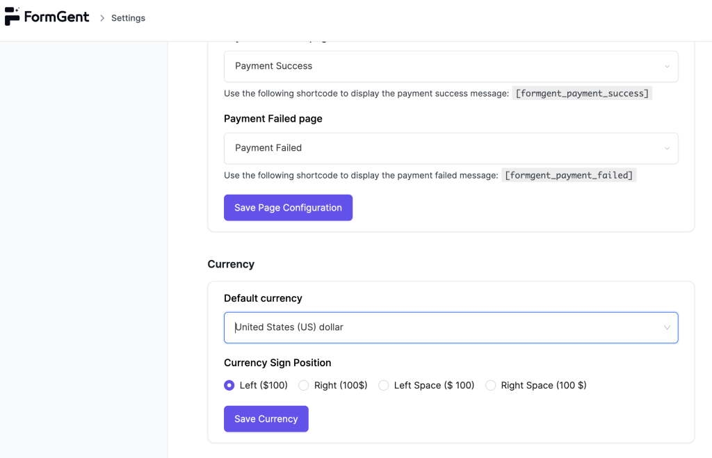 Payment Integrations (PayPal & Stripe) 4 Configure Currency