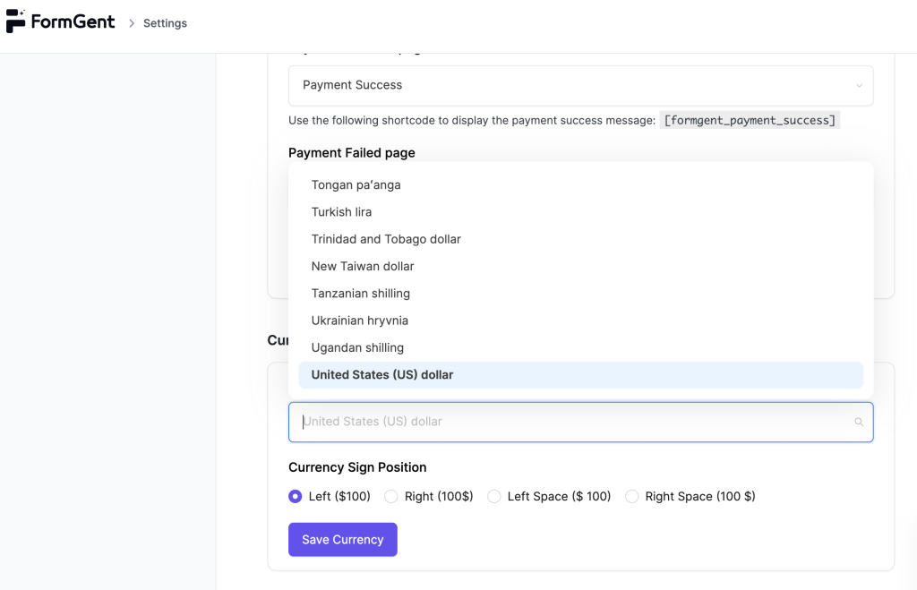 Payment Integrations (PayPal & Stripe) 5 Currency Set