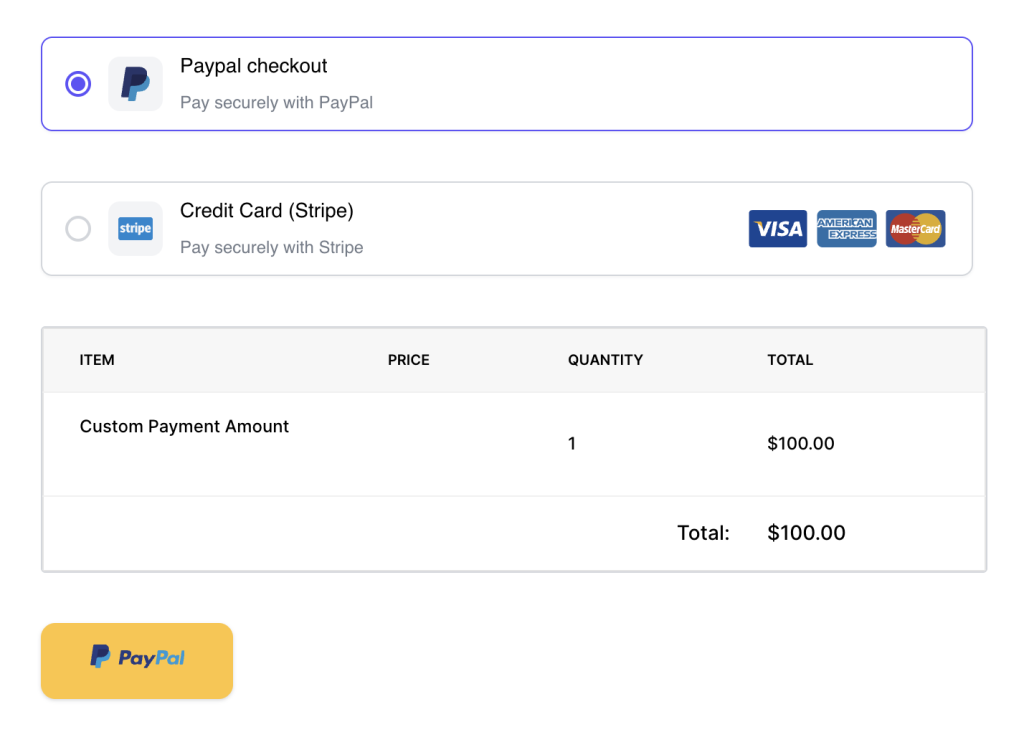Payment Integrations (PayPal & Stripe) 8 Payment in Action
