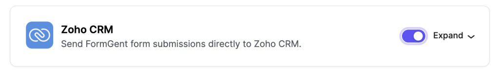 Zoho CRM Integration 10 Zoho Toggle
