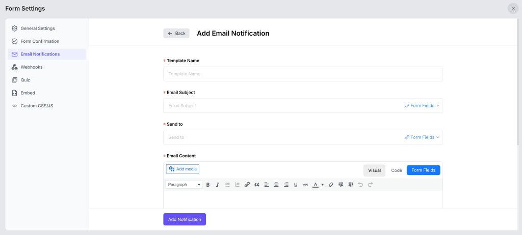 Set Up Notification