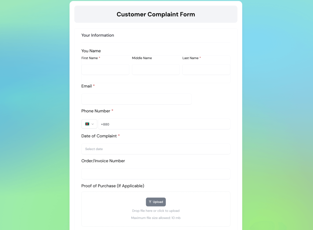 Test The Form