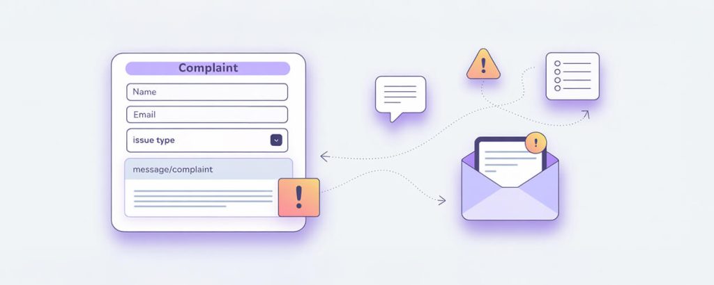 What is a customer complaint form