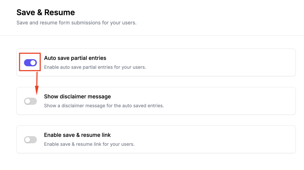 Save and Resume Later 3 Auto Save