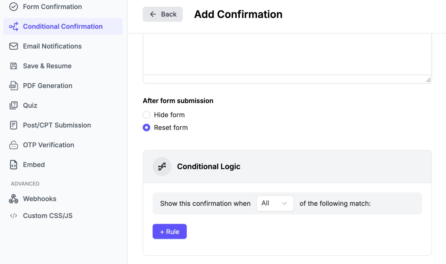 Conditional Logic