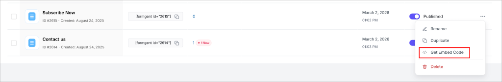 Types of Forms: The Only Guide You Need to Pick & Build the Right One 9 Embed Code