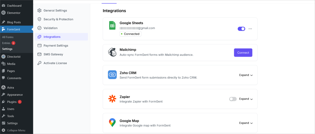 FormGent Integrations