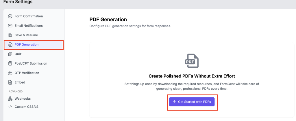 Creating Your First Form: A step-by-step guide 13 PDF Generation