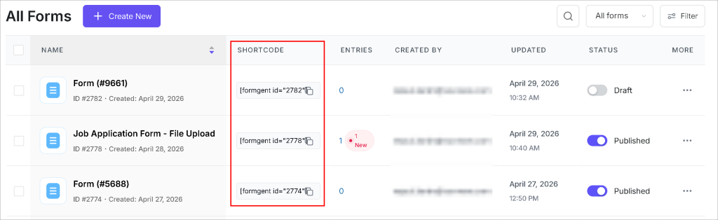 How to Create a Questionnaire Form (Step-by-Step Guide) 10 Shortcode