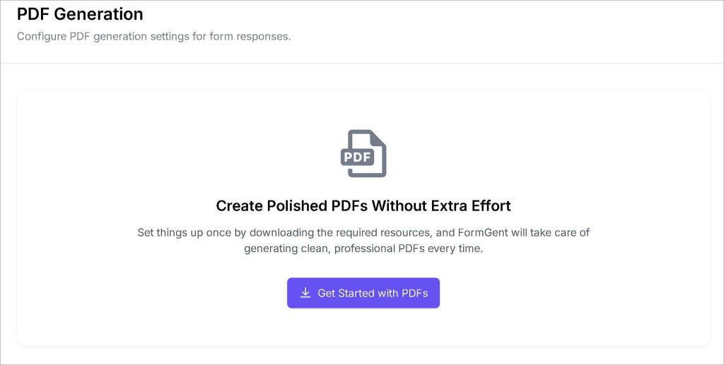 PDF Generation