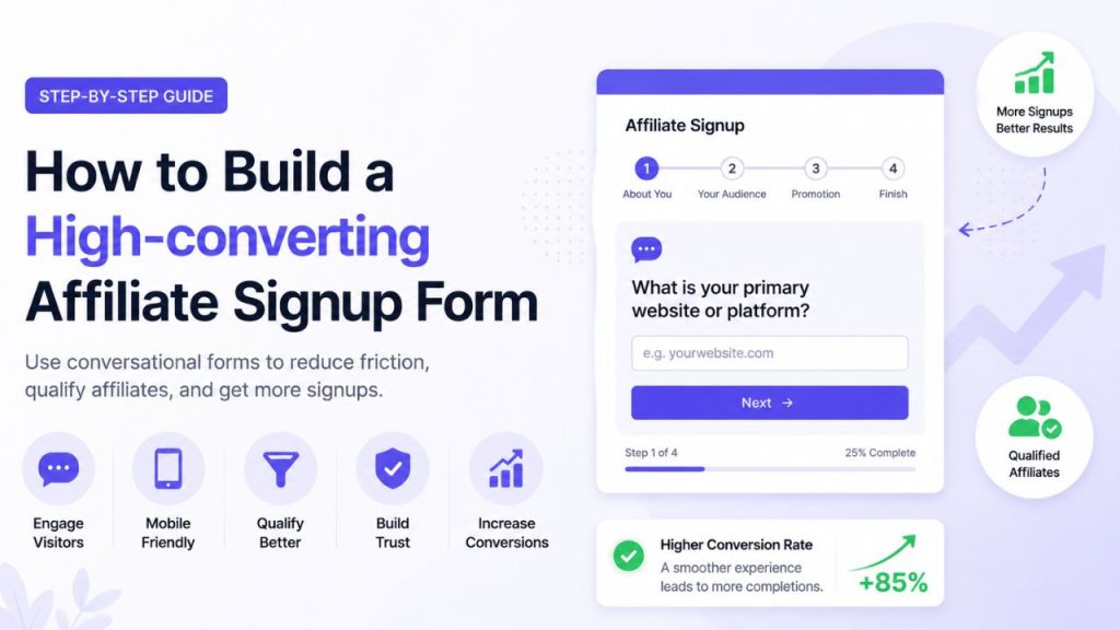 7 Ways Conversational Forms Improve Affiliate Signup Rates 4 How to