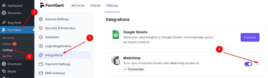 How to Add a Mailchimp Signup Form in WordPress 3 SetUp MailChimp Integration