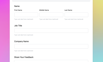 feedback form