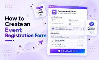 how to create an event registration form