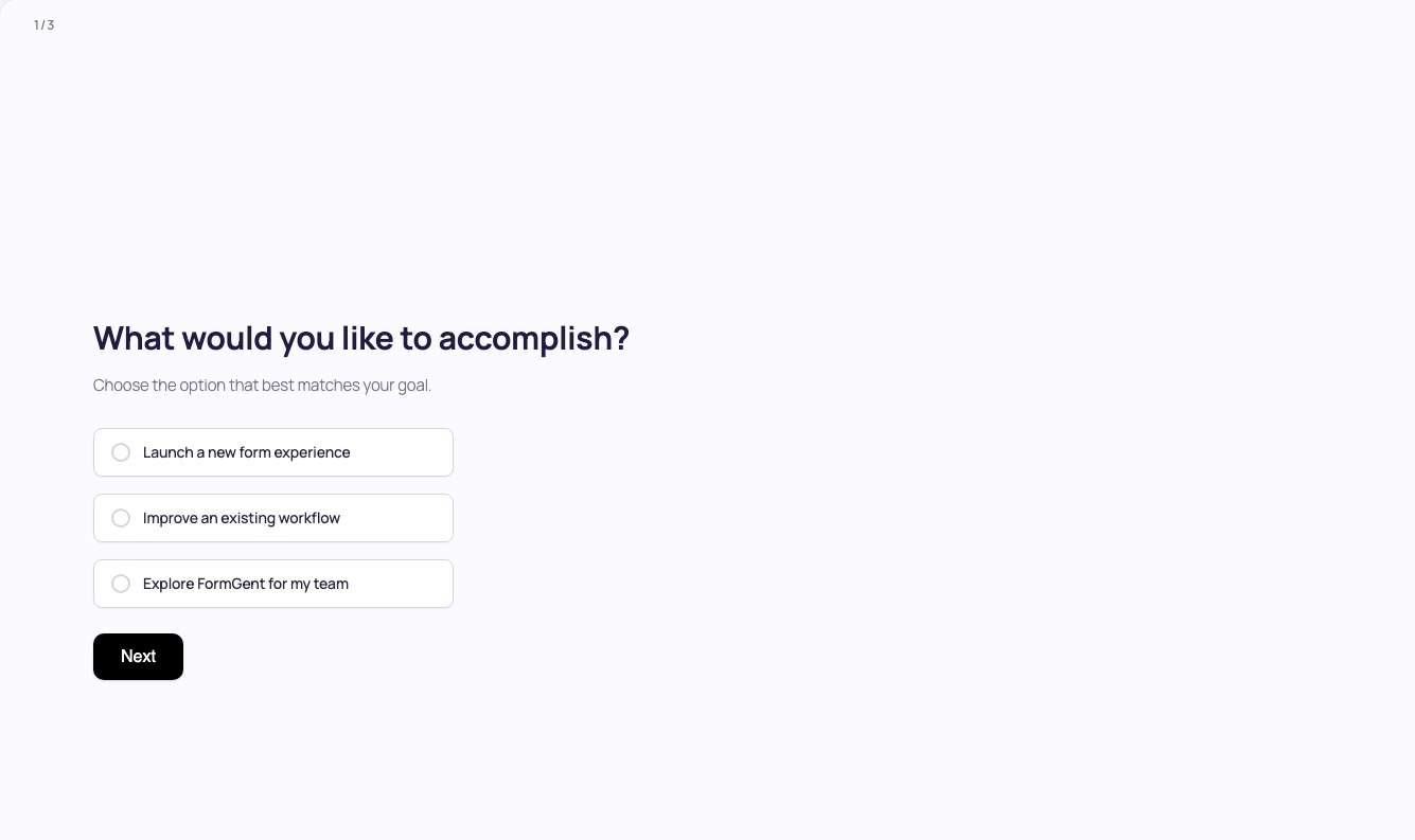 conversational form question progress edited