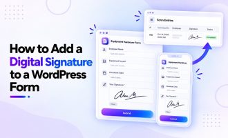 WordPress digital signature form