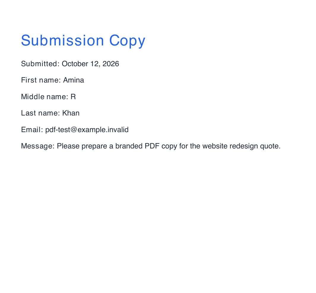 wordpress form submission


