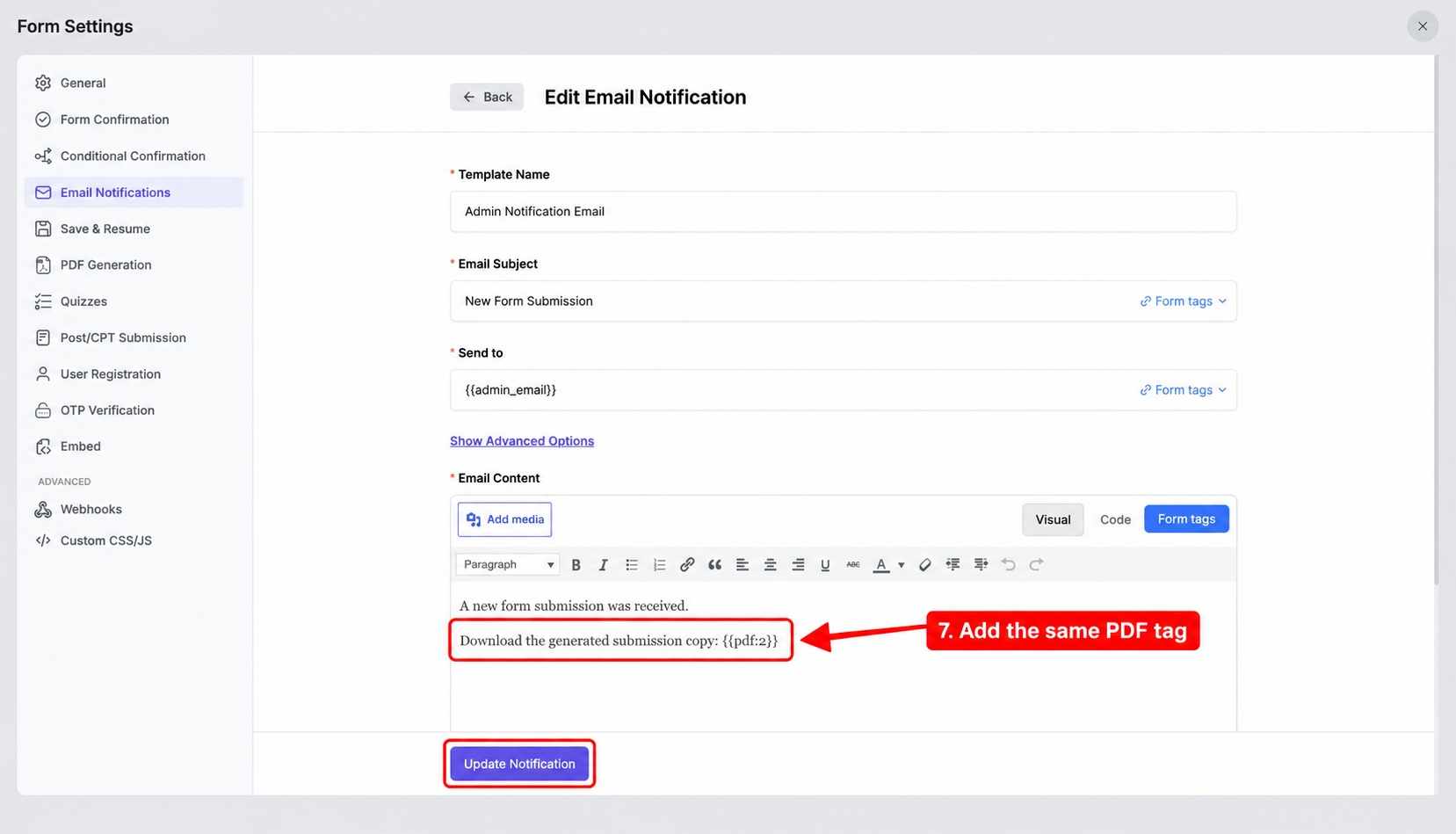 step 07 add pdf to email annotated